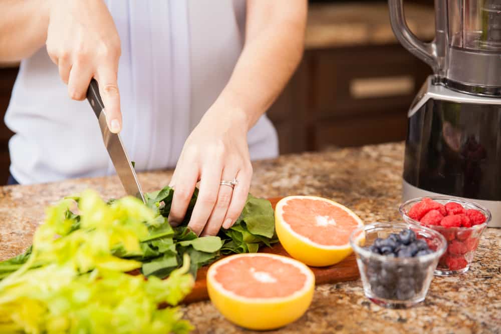 Cutting Board on Granite