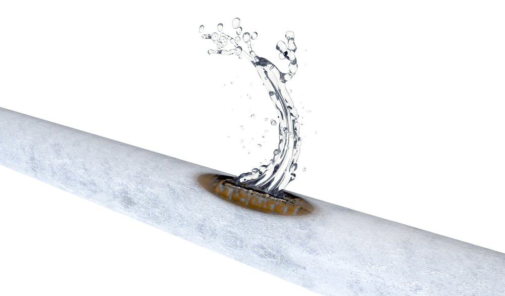 Frozen Burst Water Pipe