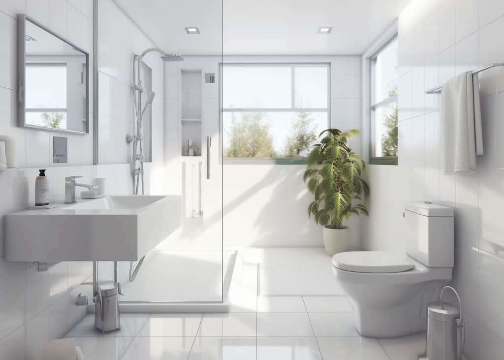 Modern White Bathroom